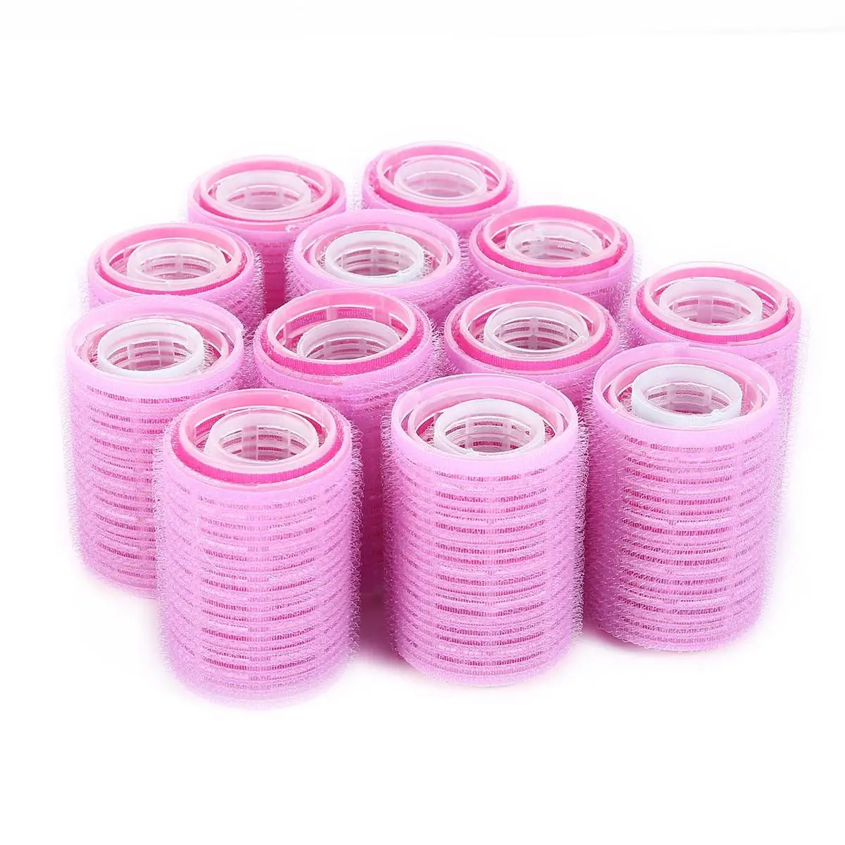 28/48 Pcs 3 Size Self-adhesive Curler Set Pepset Convenient Plastic Hair Rollers DIY Hair Styling Tool for Wome