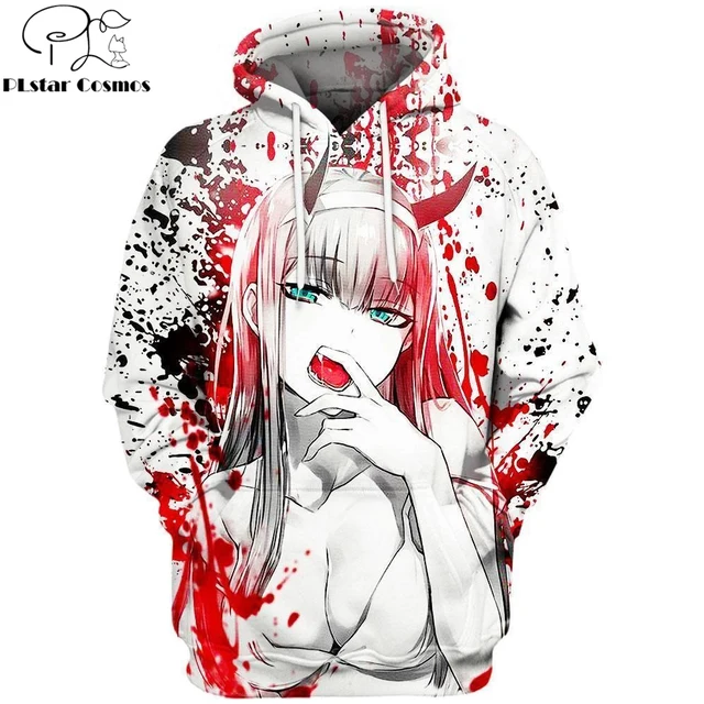 Ahegao Hoodies Fashion DARLING in the FRANXX 1