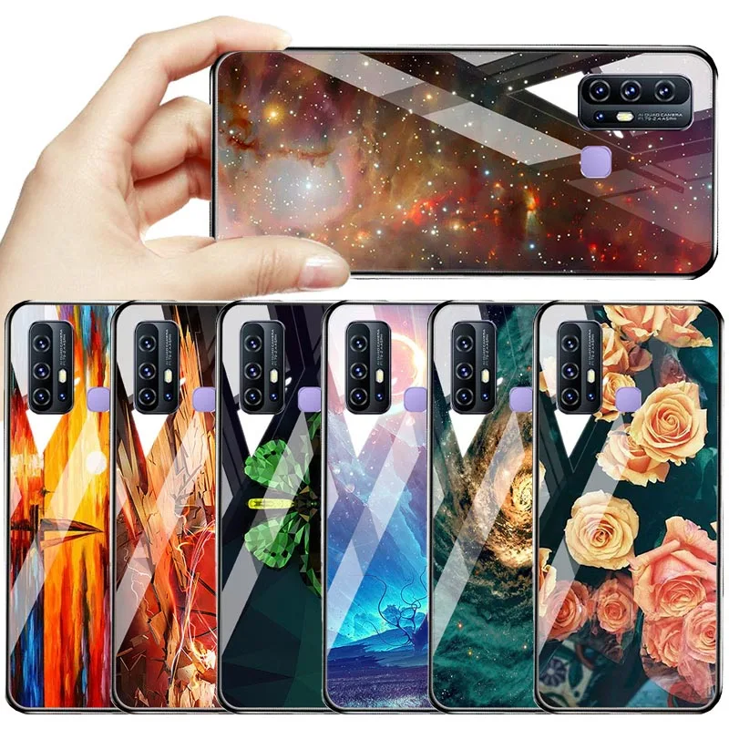 Чехол для телефона Vivo Y11 2019 Y17 Y19 Y50 IQOO NEO 3 чехла Coque Star закаленное стекло чехол Z6 X50 V19