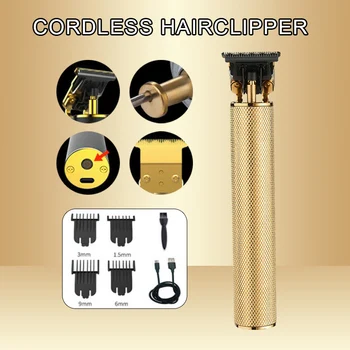 

Electric T-shaped Trimmer Men Hair Clipper Carving Titanium Steel Cordless Trimmer MU8669