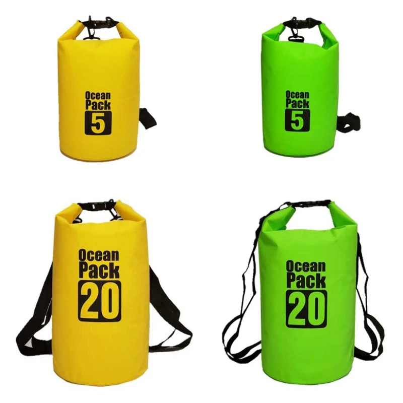 Плавающий Водонепроницаемый сухой мешок 5L/10L/15L/20L/30L Рулон Топ мешок держит снаряжение сухой непромокаемый рюкзак для каякинга рафтинг лодок