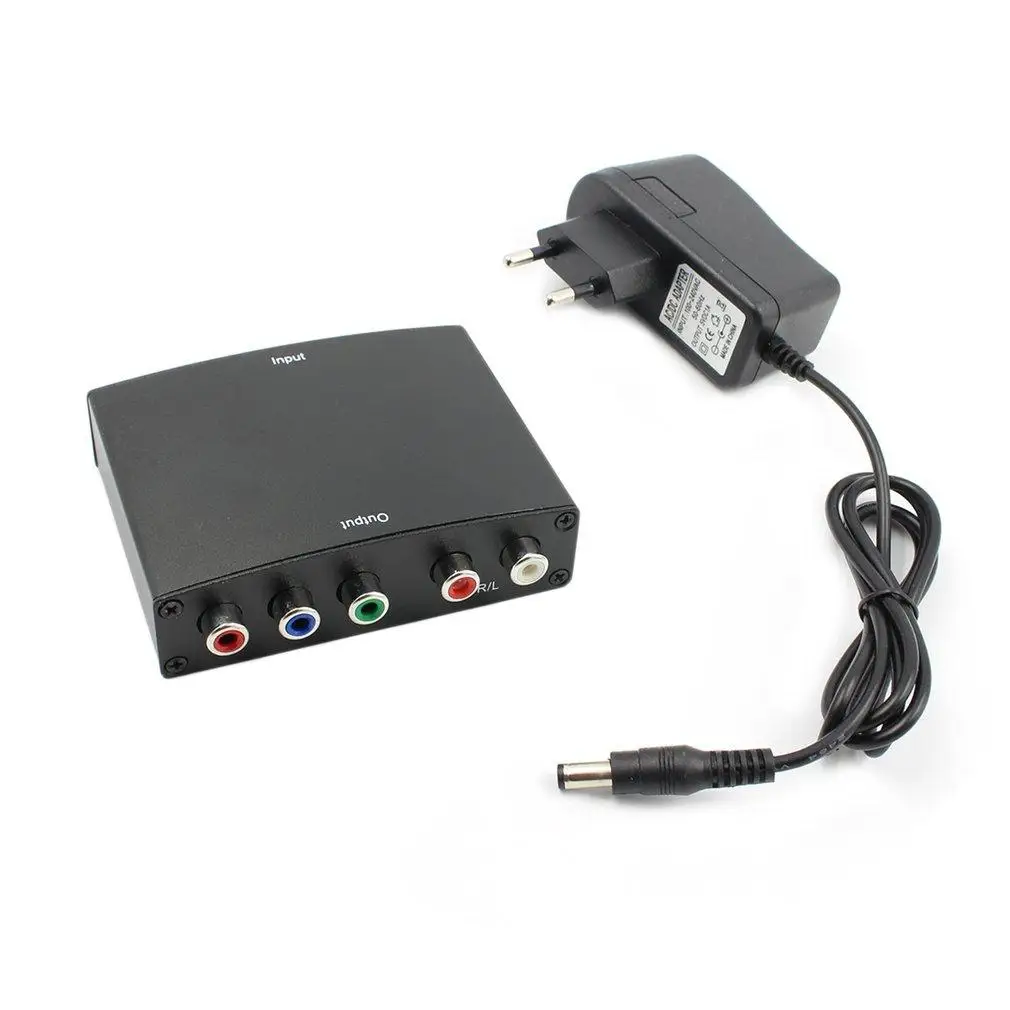 HDMI RGB компонент конвертер YPbPr R/L аудио адаптер Поддержка HDCP1.2 LN