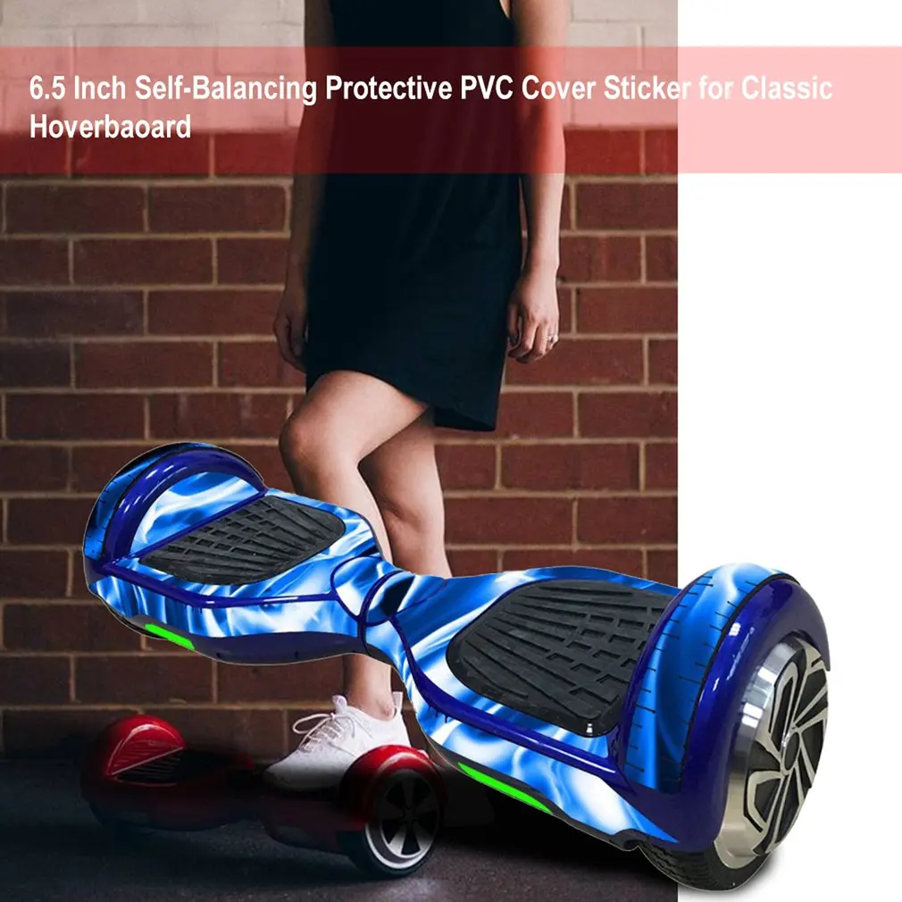 6.5 Inch Self-Balancing Electric Scooters Wheel Board Protective PVC Cover Skin Sticker Classic Hoverbaoard for Car Decoration