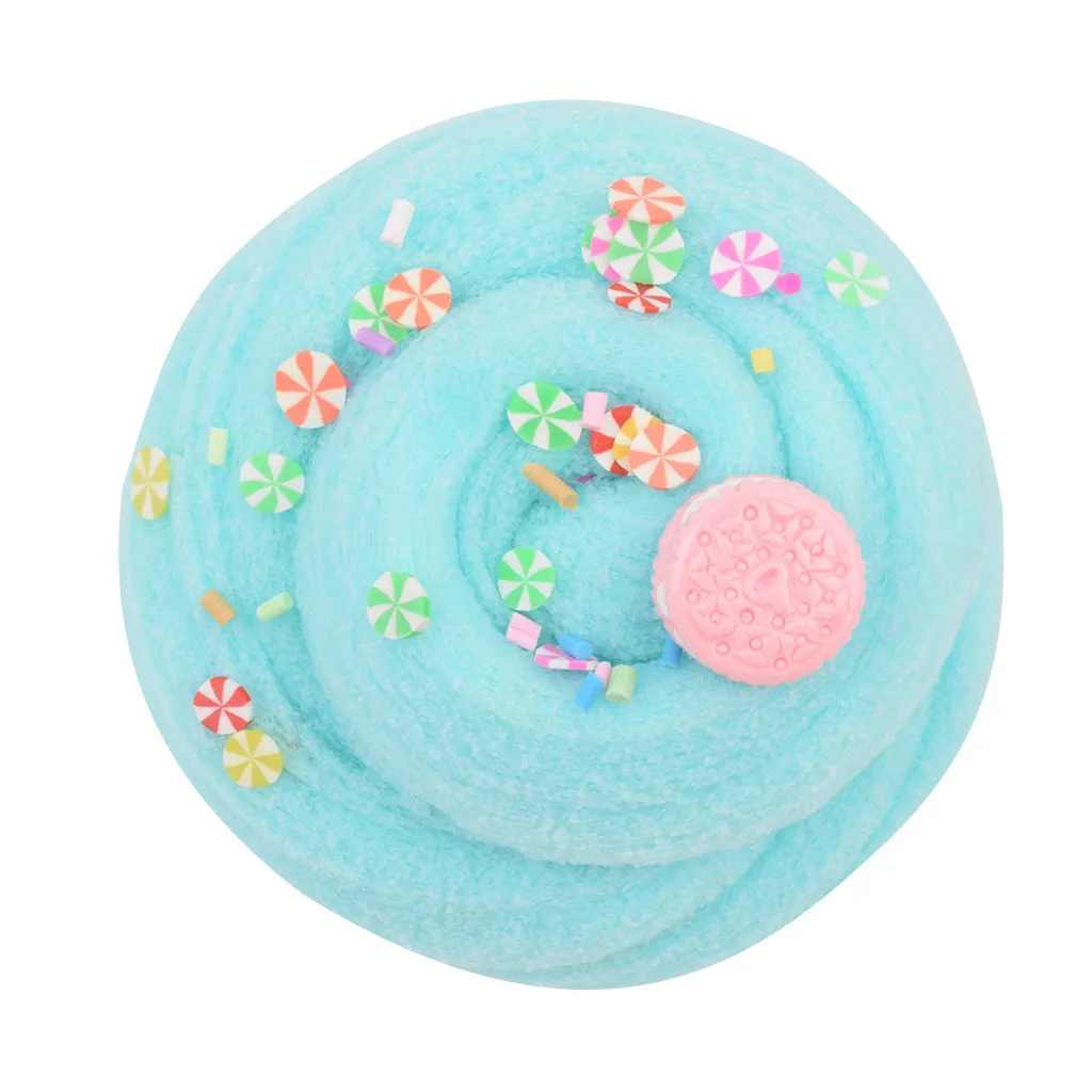Mixing Color Ice Cream Cloud Clay With Accessories Slime Kids Clay Toys Girly Heart Pinch Fun decompressed cloud mud #B
