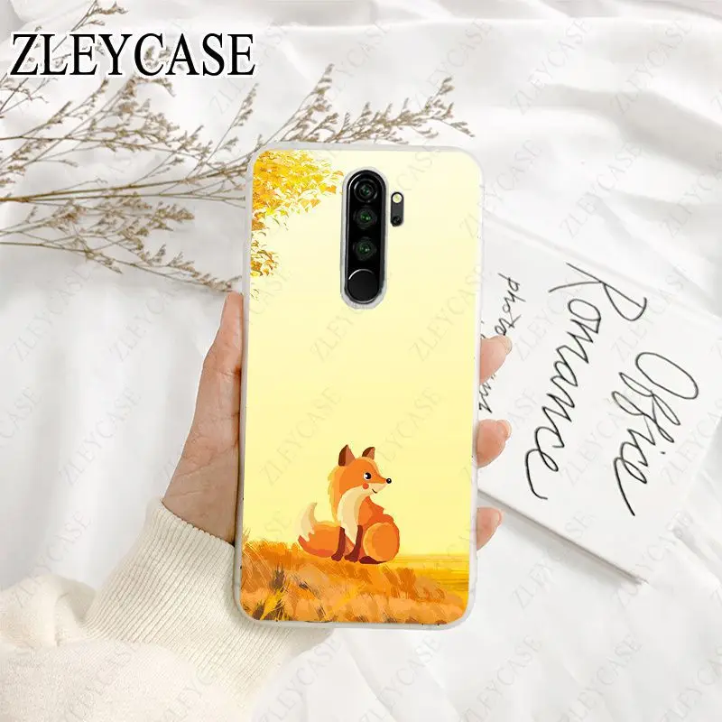 Cartoon Animals Fox Deer Hedgehog