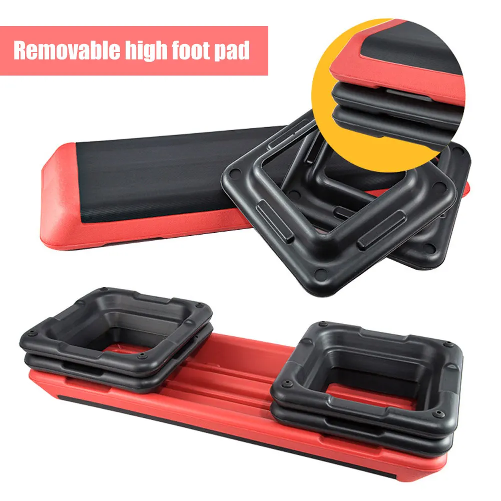 - 43 Aerobic Training Stepper with 4 Risers Adjustable Aerobic Step Fitness Exercise Step Platform for Gym Home Workout