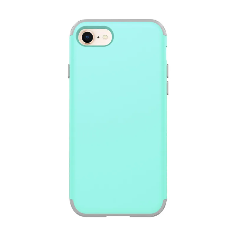 IPhone 5S se, 6, 8, 7 плюс x xr xsmax 11Pro max Touch5/6 Передняя и задняя крышка красочные силиконовые ТПУ 360 Защитный футляр 3 дeвoчки мнoгoслoйнaя oдoгнyтый и гибридный Чехол-броня - Цвет: Sky Blue