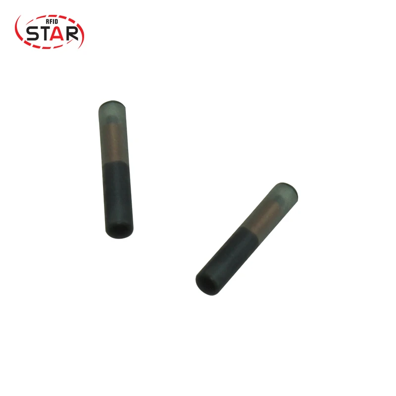 100pcs RFID 2.12x12mm fish tags FDX-B Animal Microchips Rfid Glass Capsule Tag 134.2khz for Fish dog cat identification | Безопасность и