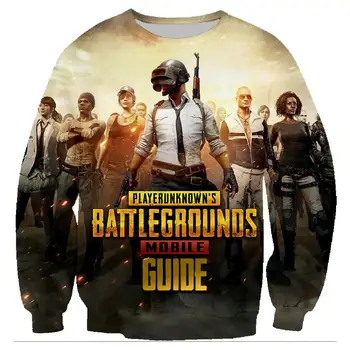 

3D Printed Sweatshirts Hot Game PUBG Harajuku Men Pullover Hoodies Long Sleeve Crewneck Streetwear Hoody Clothing Sudaderas 5XL
