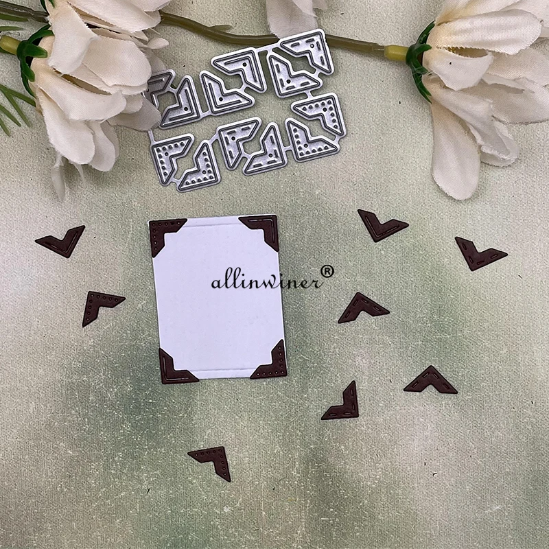 Металлические трафареты с угловой пряжкой для резки карточек сделай сам