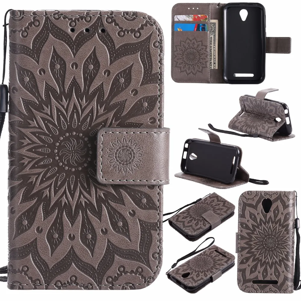 Рельефный флип-чехол для coque zte Blade L110 A110, флип-чехол для fundas zte L110 L 110, чехол 4 дюйма+ держатель для карт