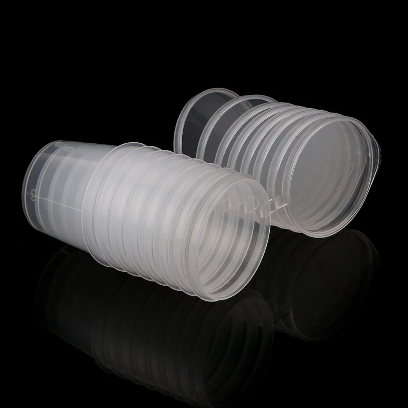 100 шт. 25 мл Пластик одноразовые соус чашки с крышкой, для хранения пищи контейнеры Коробки
