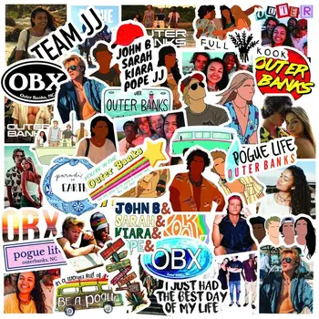 

10/50pcs/Pack Waterproof Cartoon Outer Banks Stickers Skateboard Suitcase Guitar Luggage Laptop Stickers Kid Classic Toy