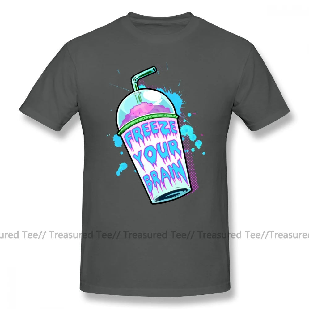 Heathers футболка Freeze Your Brain футболка негабаритных мужчин футболка лето 100 хлопок короткий рукав милый Графический Tshirt1 - Цвет: Dark Grey