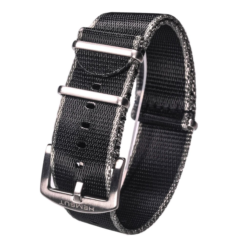 Hemsut Pulseira de Relógio Náilon Uma Peça Substituir Cinto de Segurança Cintas de Pulso para Homem ou Mulher 18 mm 20 mm 22 mm 24 mm - Image 3