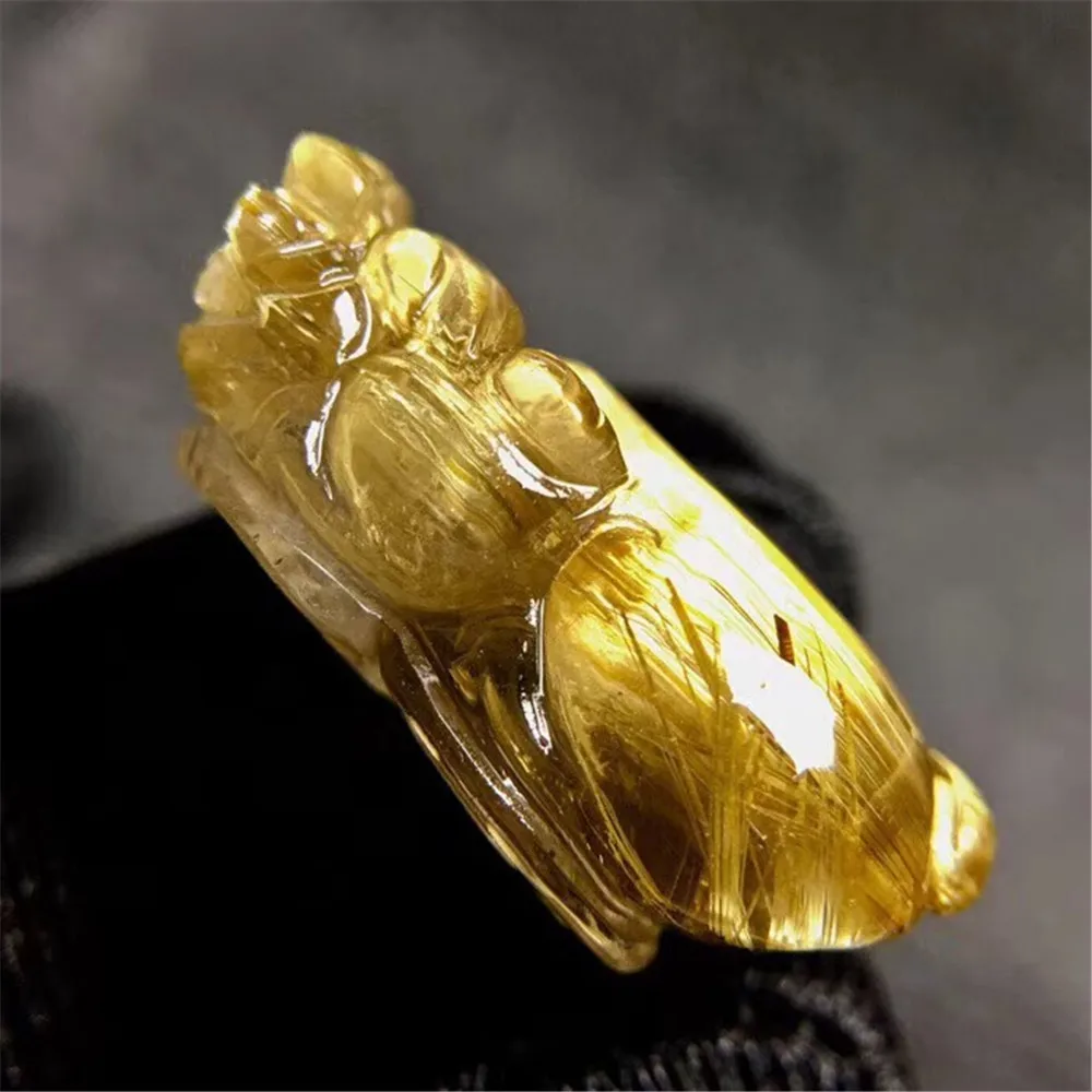 Gold Rutilated Pendant (2)