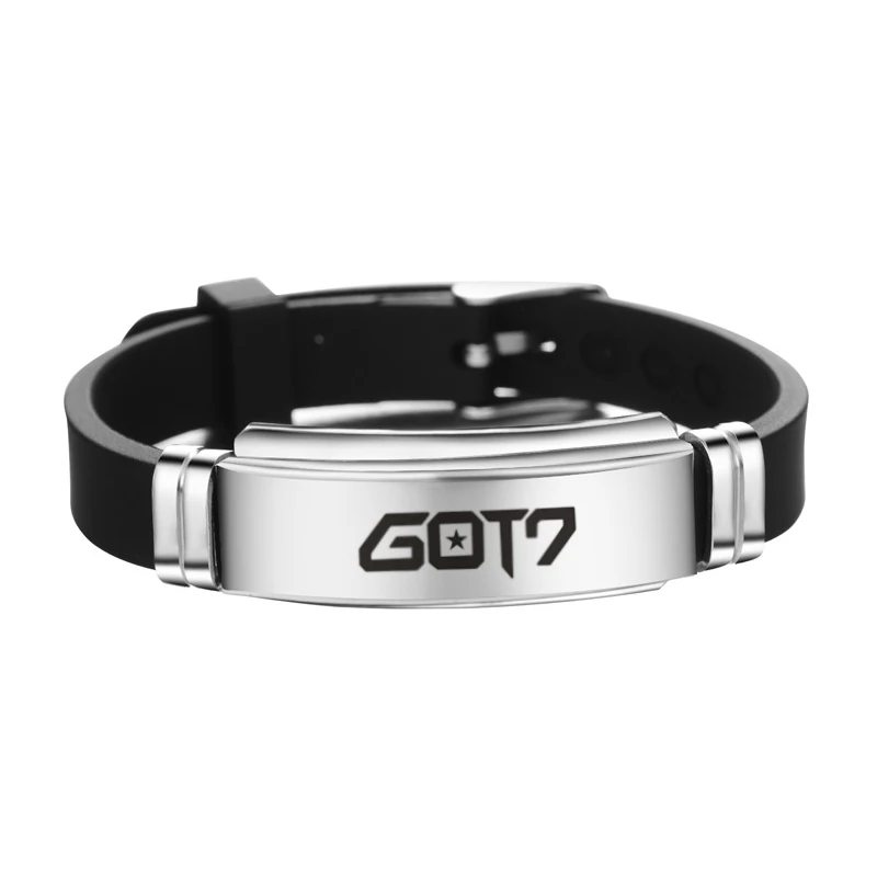 K-pop GOT7 логотип браслет из нержавеющей стали Kpop GOT7 регулируемый браслет унисекс GOT7 вентиляторы поддержка подарок Прямая
