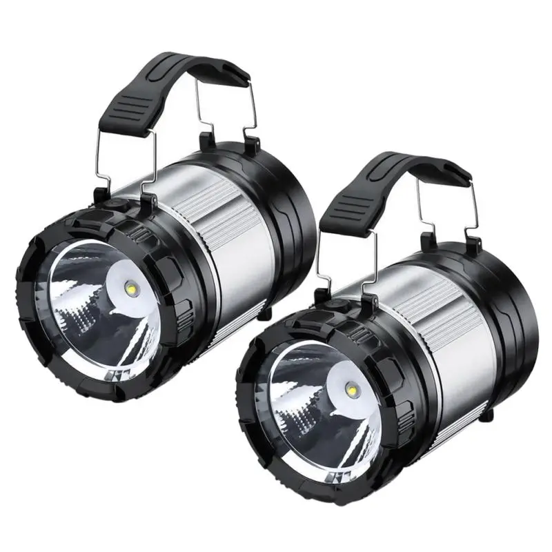 

Portable Chargable Solar Power Rechargeable Battery LED Flashlight Outdoor Camping Tent Light Lantern Lamp