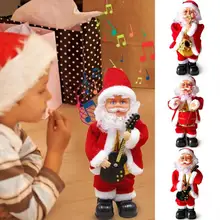 Музыкальная электрическая Рождественская игрушка Санта-Клаус, кукла, игрушка для детей, рождественские подарки для детей, рождественские подарки, украшение для дома