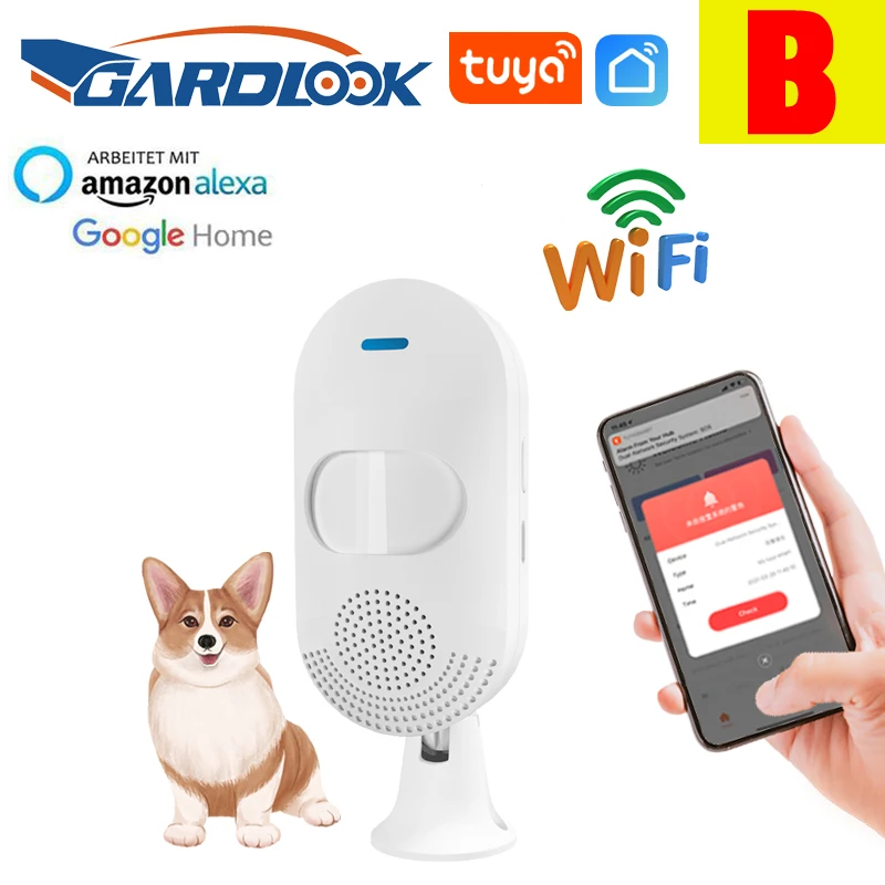 Tuyasmart WiFi Motion Sensor Alarm PIR Infrared Detector Pet Immune Detection Security Anti-thief System Tuya Smart Life APP home security keypad