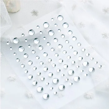 

KSCRAFT Transparent Clear Dewdrops Droplets Decal Self Adhesive Stickers for Scrapbooking Paper Card Making Crafts