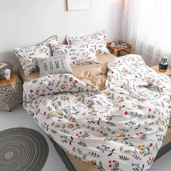 

Claroom Flower Duvet Cover Bed Linens Bedding Comforter Set Sets AS11# White Size Queen Bed Sheets