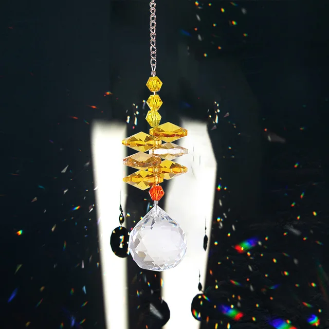 VEEKAY 380 Pièces Kits De Fabrication De Attrape-Soleil,DIY Cristal Suncatchers,Pendentif Cristal à Suspendre Attrape-Lumière,pour Décoration De Fenêtre,décoration De Jardin,avec Crochet De Suspension