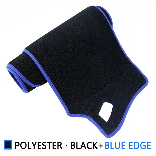 for Volkswagen VW Golf 6 MK6 2009~2013 5K Anti-Slip Mat Dashboard Cover Pad SunShade Dashmat Carpet Accessories 2010 2011 2012 - Название цвета: Polyester Blue Edge