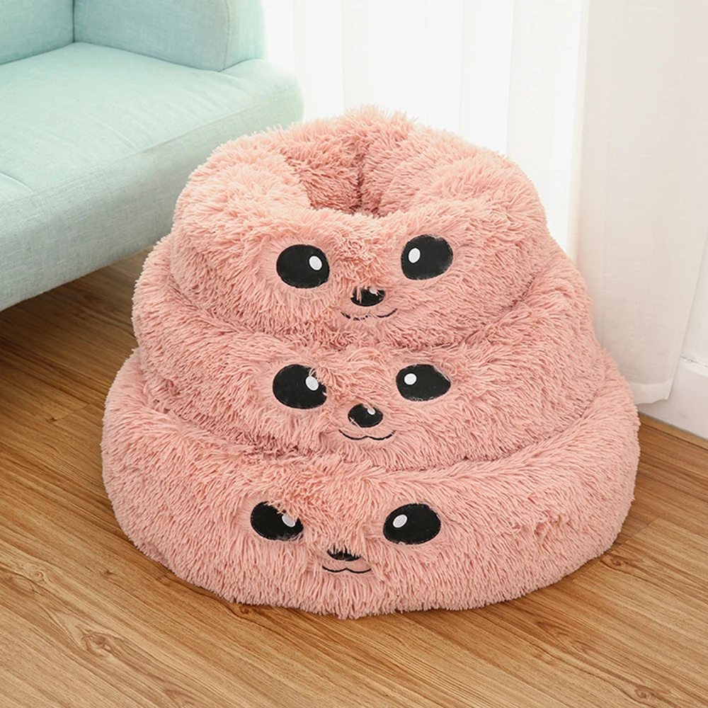 Long Plush Round Dog Bed Kennel Washable Pets House Soft Cotton Mats Sofa For Small Large Dog Chihuahua Pet Basket Pet Bed Long Plush Round Dog Bed Kennel Washable Pets House Soft Cotton Mats Sofa For Small Large Dog Chihuahua Pet Basket Pet Bed