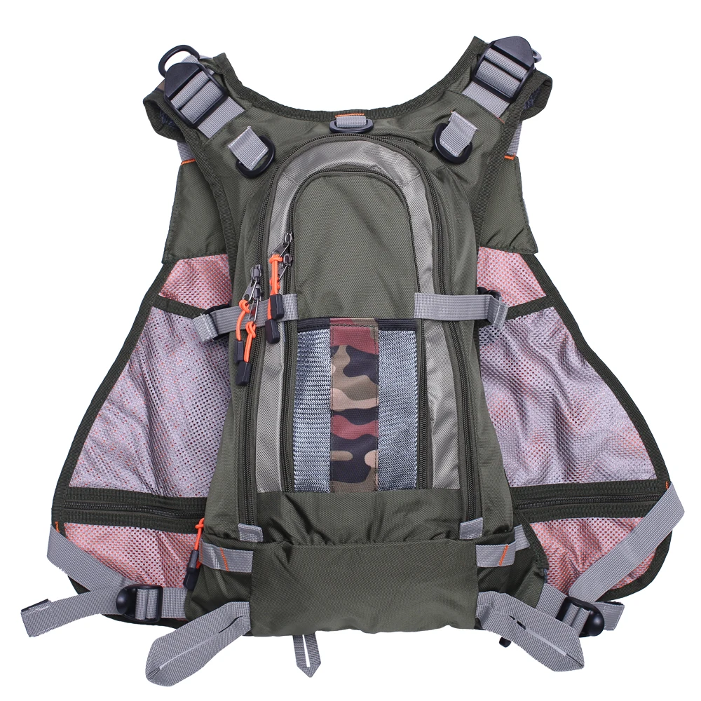 Lixada 3 In 1 Mesh Fly Fishing Vest and Backpack Breathable Outdoor Fishing  Safety Life Jacket Fisherman Multifunctional Vest