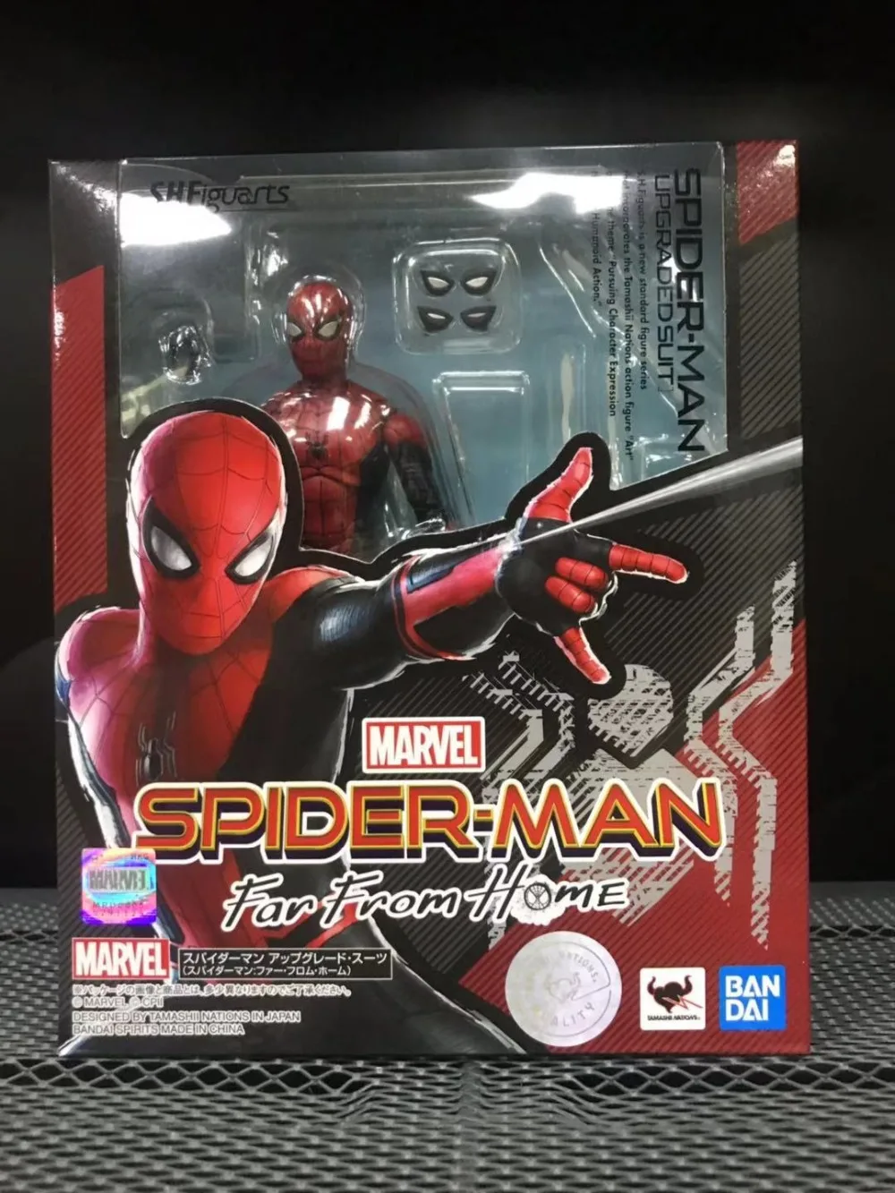 Оригинальные духи BANDAI Tamashii нация S.H. Figuarts/SHF фигурка-Человек-паук Upgrade Suit
