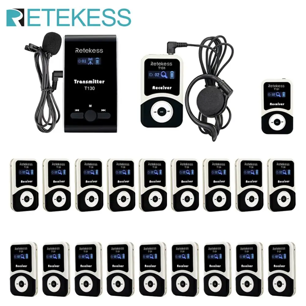 Беспроводная система туристического гида RETEKESS T130 для церковного перевода