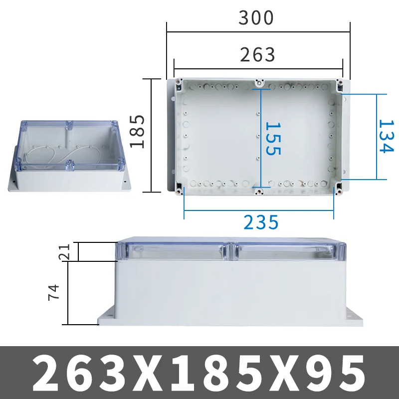 Waterproof Transparent Electronic Project Enclosure Box
