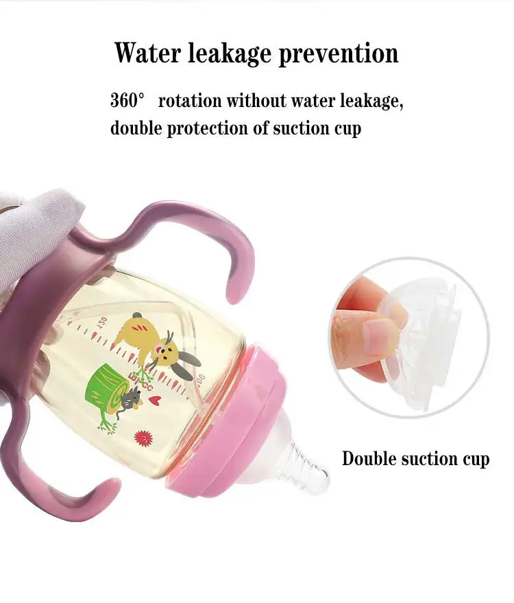 Baby PPSU Shatter-Resistant 300ML Feeding Bottle Drinker Milk For Feeding Nursing Infant Equipment Stuff Handles Nipples Bottles