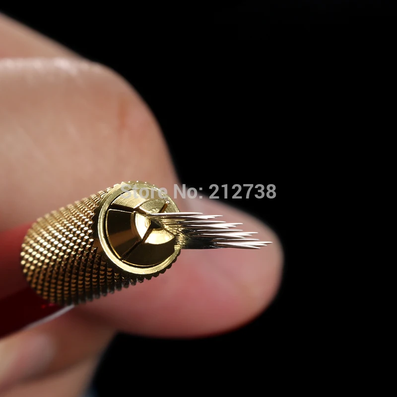 Игла для перманентного макияжа бровей 3 ряда 16 пин 100 шт.|blades for microblading|needle blademakeup