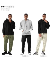 

Men's New Men's Casual Pants Large Size quick-Drying Draped Straight Leg Pants Multi-Pocket Solid Color Transportation Pants