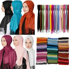 

soild color cashmere scarf luxury brand women winter warm shawls and wraps hijab stole pashmina long female foulard head scarves