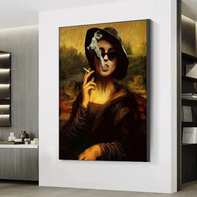 The Mona Lisa Famous Art Canvas Paintings By Leonardo Da Vinci Wall Art  Posters and Prints Classical Wall Art Picture 50x75cm(20x30in) Frameless :  : Home