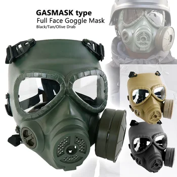 

Airsoft Paintball Mask M04 Army Military Gas Mask Full Face Goggle Tactical Masks Skull Dummy Wargame Hunting Mask