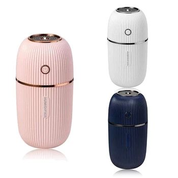 

Portable USB Mist Humidifier for Car Travel Office Bedroom,with Colors Night Light and Auto Shut-Off (300ML)