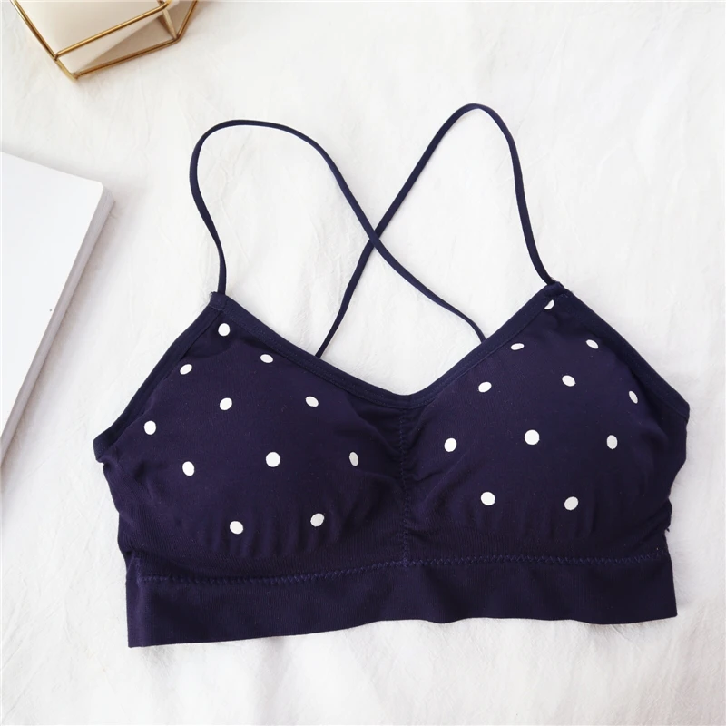 AOSSVIAO белый горошек крючком Camisole Cami женская летняя майка с открытой спиной женская уличная мода кроп Топ