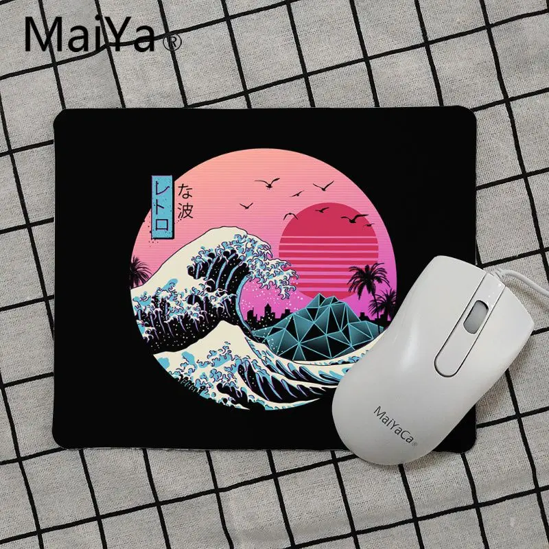 No Lock Edge25x29cm Maiya Одежда высшего качества японская волнистая Искусство Коврик для мыши геймерская игра коврики Лидер продаж подставка под руку коврик для мыши - Цвет: No Lock Edge25x29cm