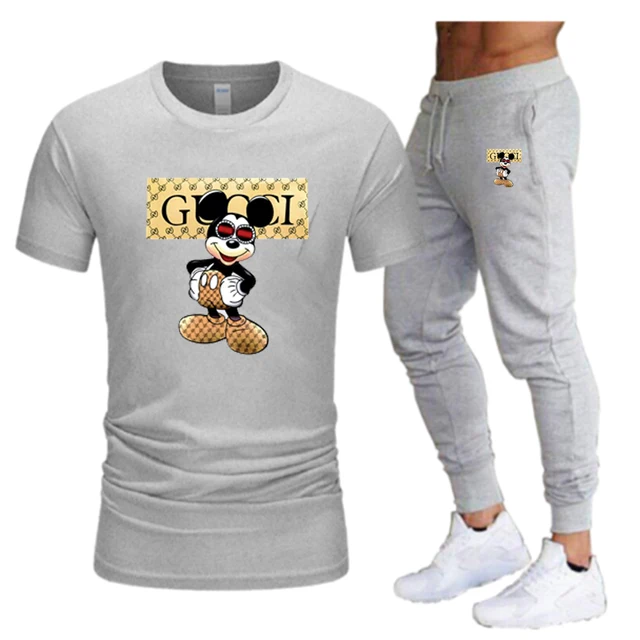 Summer men's brand sportswear trousers short-sleeved breathable T-shirt trousers casual wear men's basketball training suit 6