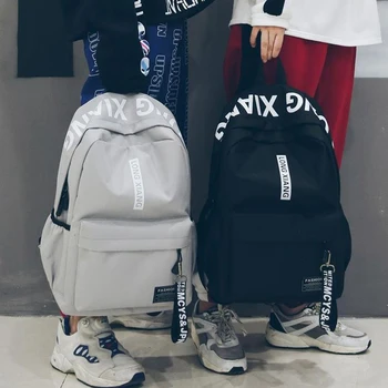 

2020 Backpack Women man Backpack Alphabet print Women Shoulder Bag Fashion School Bag For Teenage Children Backpacks Travel Bag