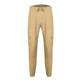 

2020 New Men Pants Hip Hop Joggers Fashion Basic Solid Elastic Waist Trousers Casual Pockets Mens Sweatpants