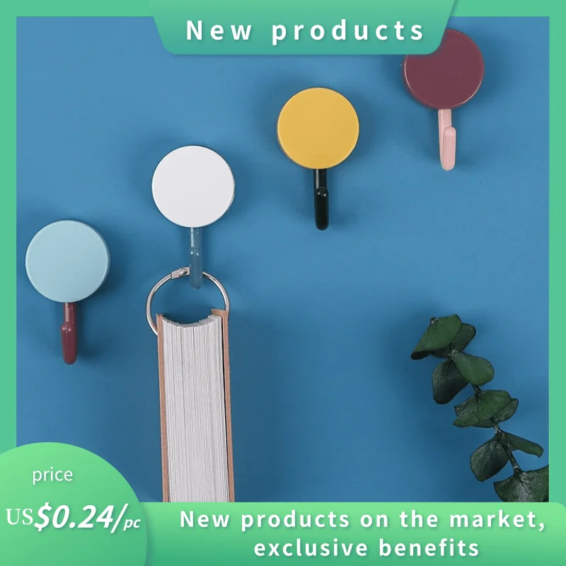Universal Strong Hook Self-Adhesive Wall Hanging Punch-Free Seamless Sticky Hooks Coat Key Rack Household Small Items Storage | Дом и сад