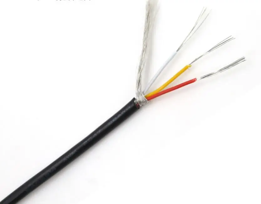 Linha de Áudio Cabo de Sinal Cabo de Áudio Cabo de Áudio para Amplificador Núcleo Blindado 2547 Cinza Preto Escudo Cabo Multi-core para Amplificador 3 Fio 26awg
