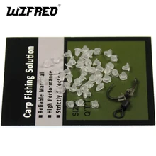 Wifreo [50 шт.] Размер s, m, прозрачный резиновый хвостовик, упоры на скользящее кольцо для ловли карпа, крючок для ловли карпа, всплывающая установка, Клеммная Снасть