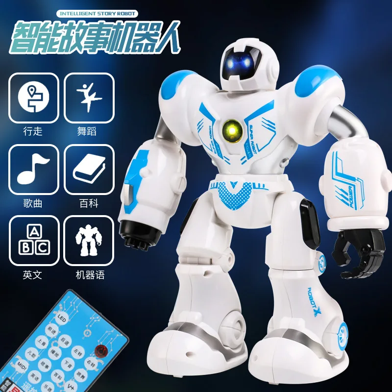 

Multi-functional Infrared Remote Control Robot Model Four-Channel All-directional Control Remote Control Educational Early Child