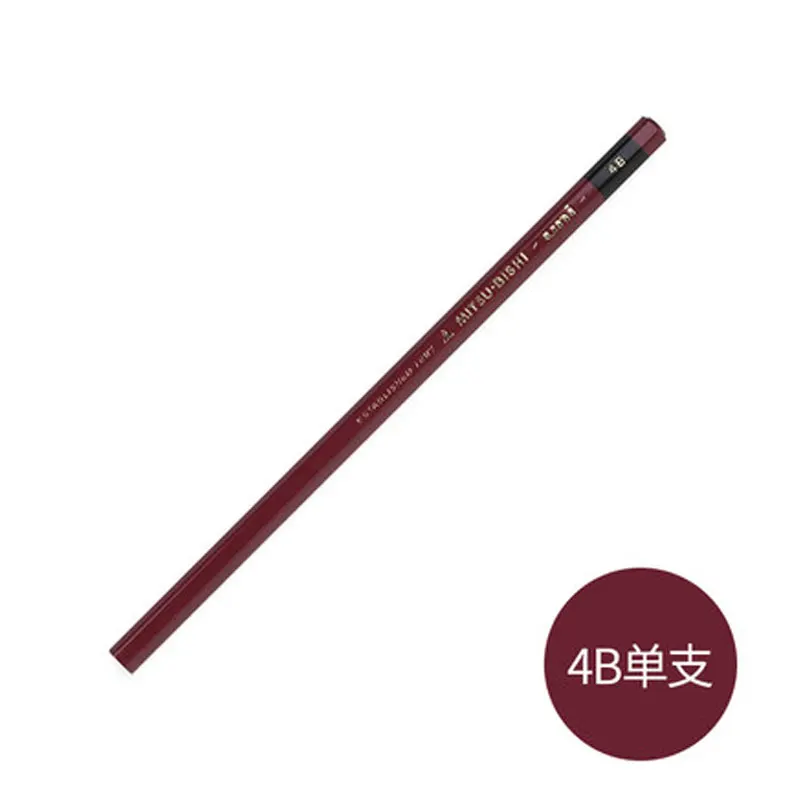 4B 1PCS Uni 1887 Улучшенный деревянный карандаш для проверки твердости карандаш для рисования HI-UNI 1 шт - Цвет: 4B 1PCS